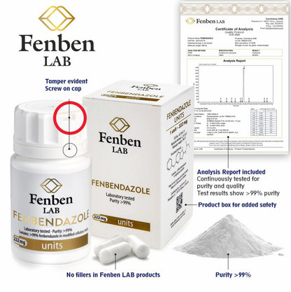 30x Fenbendazole 222mg Capsules